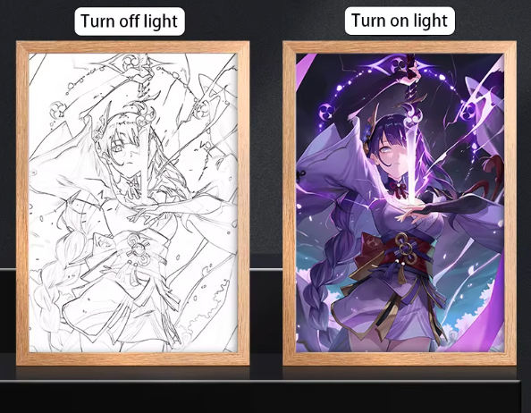 CustomGlow | Wooden LED Light Frame | Pre-Order Now — Ships in 2-3 Weeks