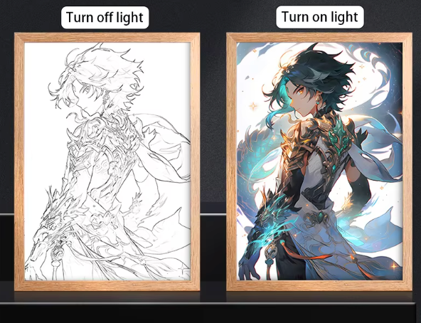 CustomGlow | Wooden LED Light Frame | Pre-Order Now — Ships in 2-3 Weeks