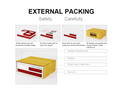 External packing - bubble wrap, foam padding and strong carton box protection